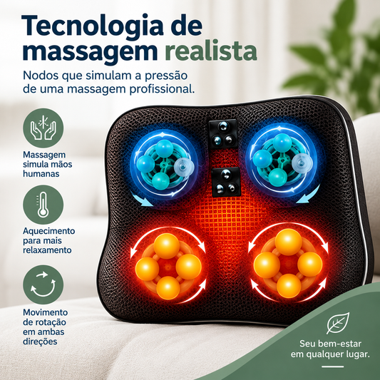 Massageador Multiuso com Aquecimento e Vibração | Mobili Relax Pro