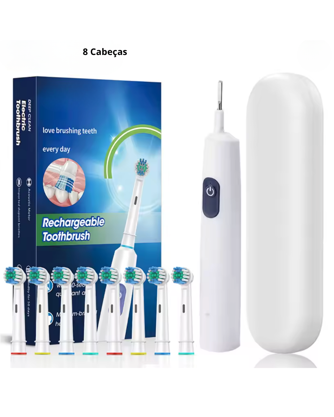 Escova Elétrica Rotativa Recarregável | Mobili OralCare Pro