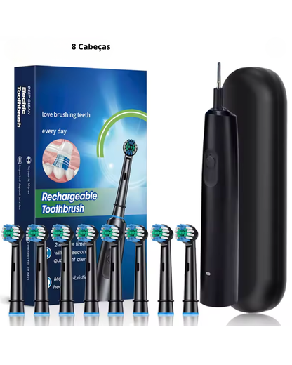 Escova Elétrica Rotativa Recarregável | Mobili OralCare Pro