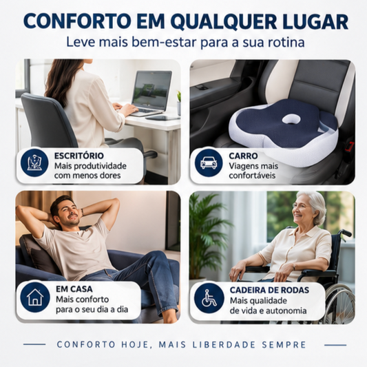 Almofada Ergonômica em Espuma de Memória | Mobili ErgoSeat