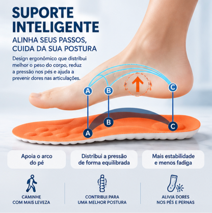 Palmilha Acolchoada para Conforto Diário | Mobili Passo Leve