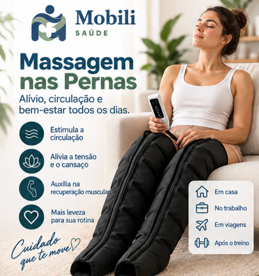 Massageador de Compressão para Relaxamento das Pernas | Mobili AirPress 360