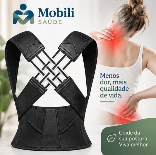 Suporte Postural Ajustável para Costas e Ombros | Mobili Align Pro