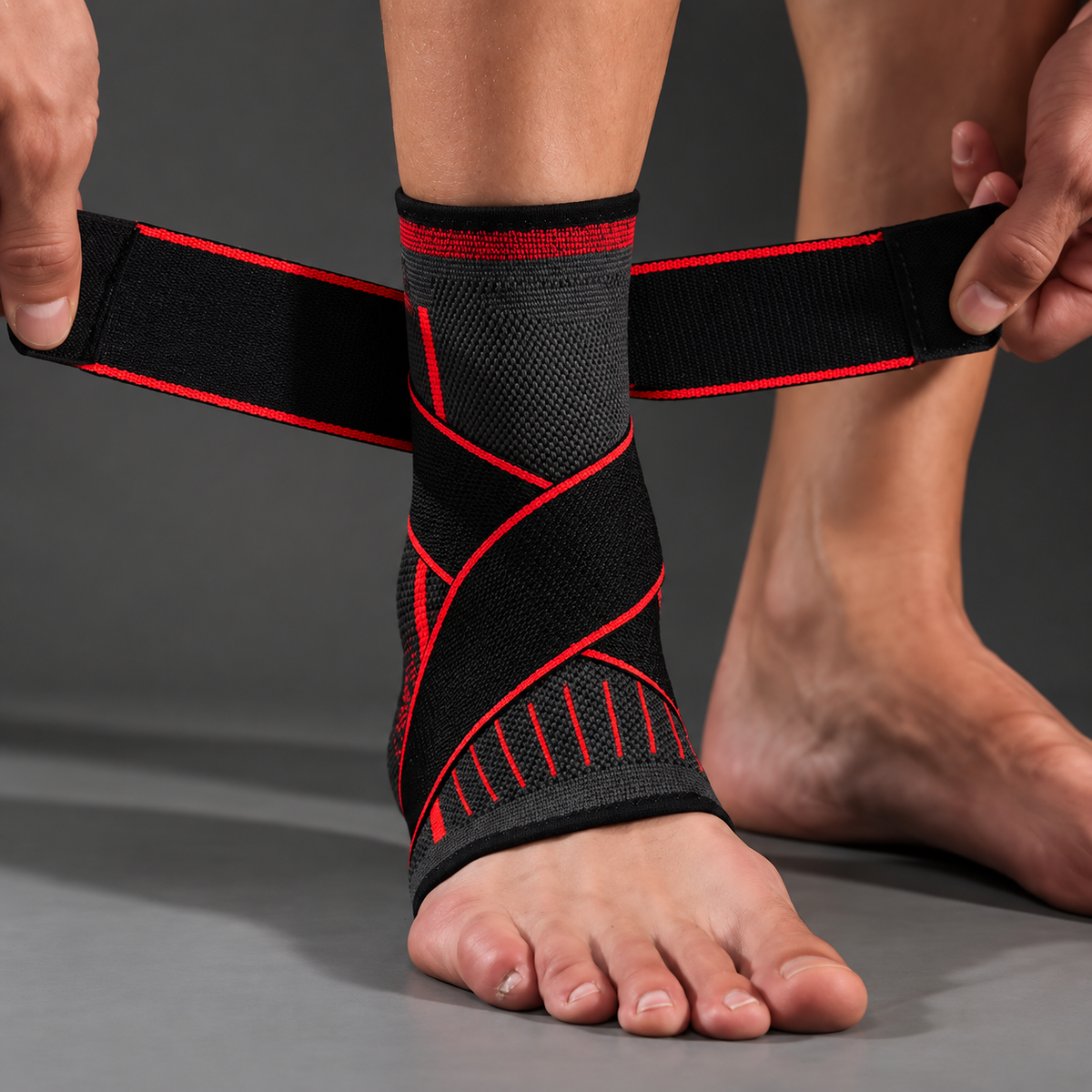 Tornozeleira Ajustável com Faixas Cruzadas | Mobili FlexStep