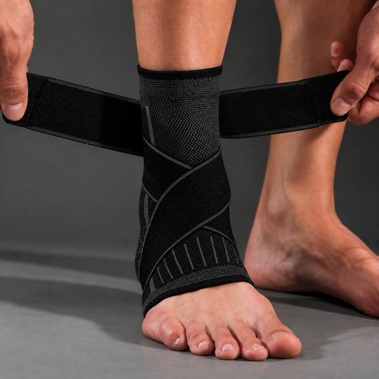 Tornozeleira Ajustável com Faixas Cruzadas | Mobili FlexStep