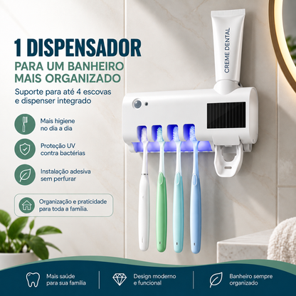 Organizador de Escovas com Dispenser | Mobili OralHub