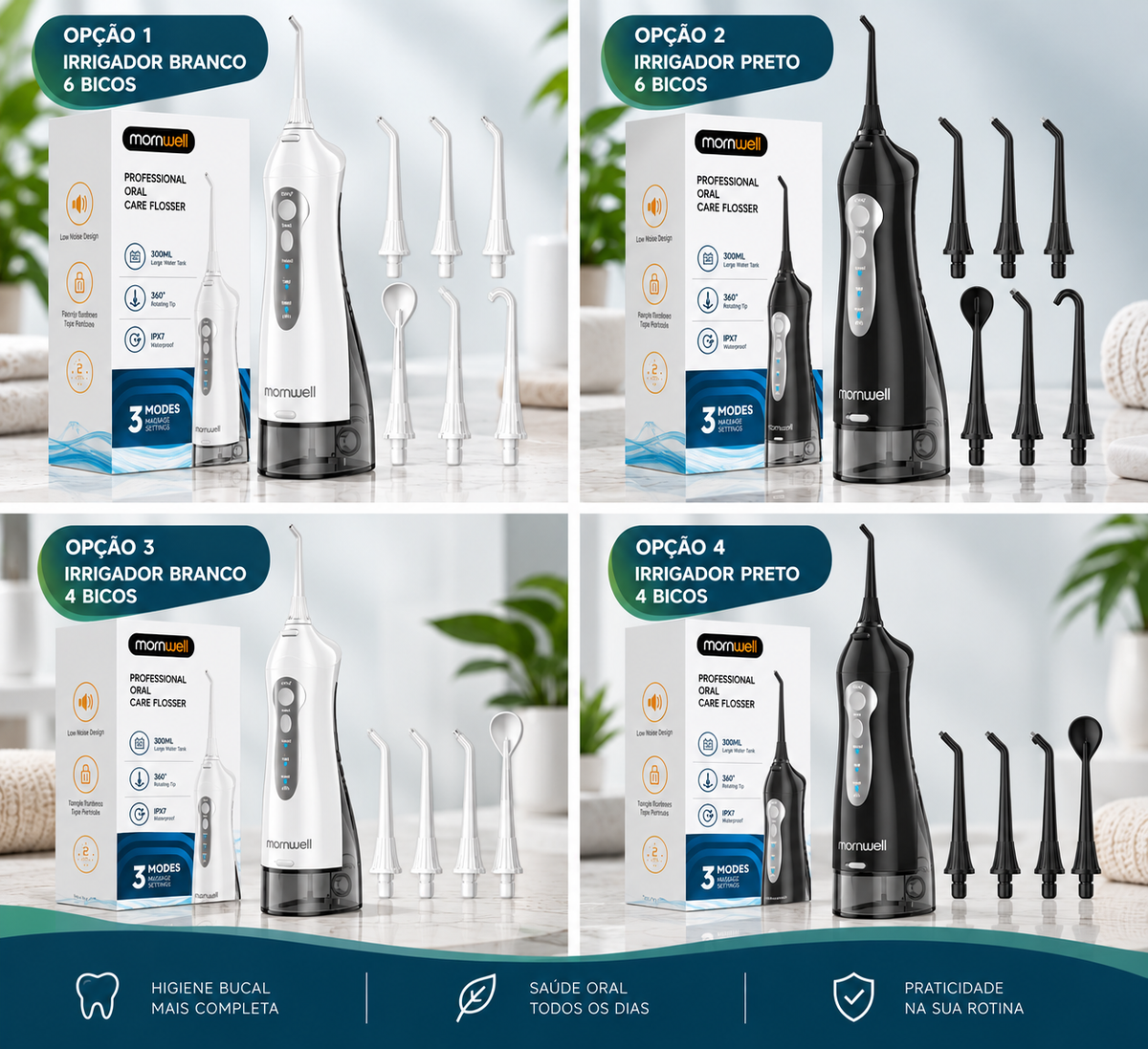 Irrigador Oral Portátil | Mobili AquaPulse 300